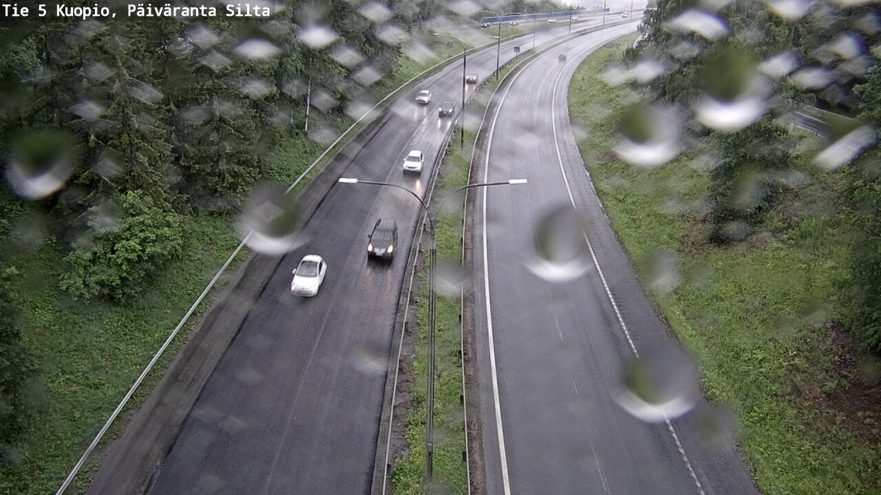 Weather Camera Image Väg 5 Kuopio, Päiväranta silta, Kuopio, Pohjois-Savo
