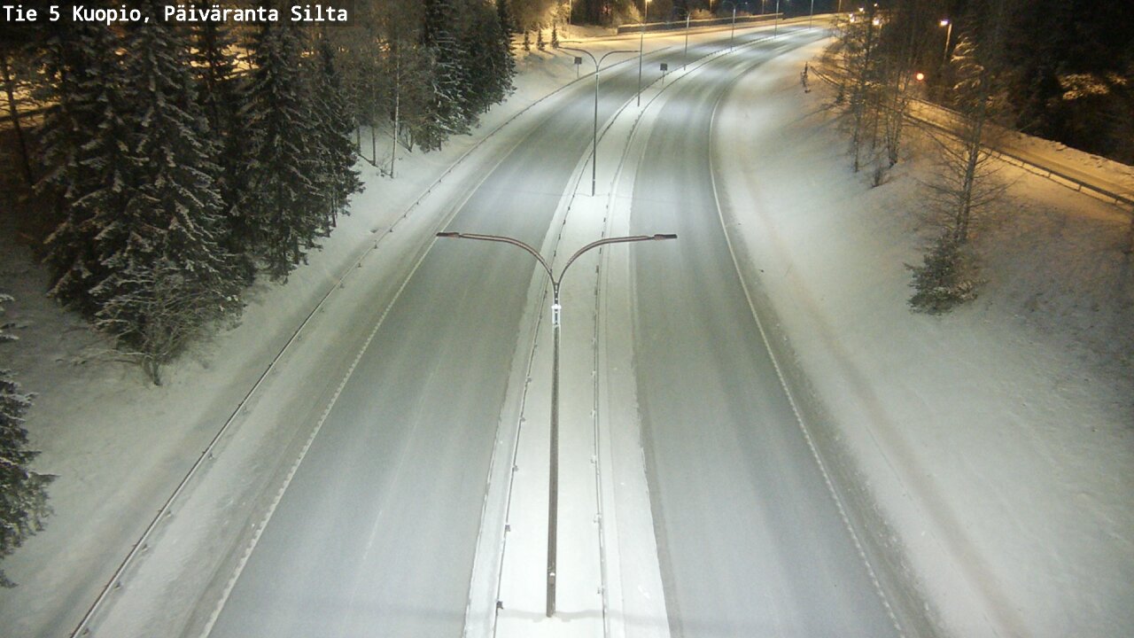Weather Camera Image Road 5 Kuopio, Päiväranta silta, Kuopio, Pohjois-Savo