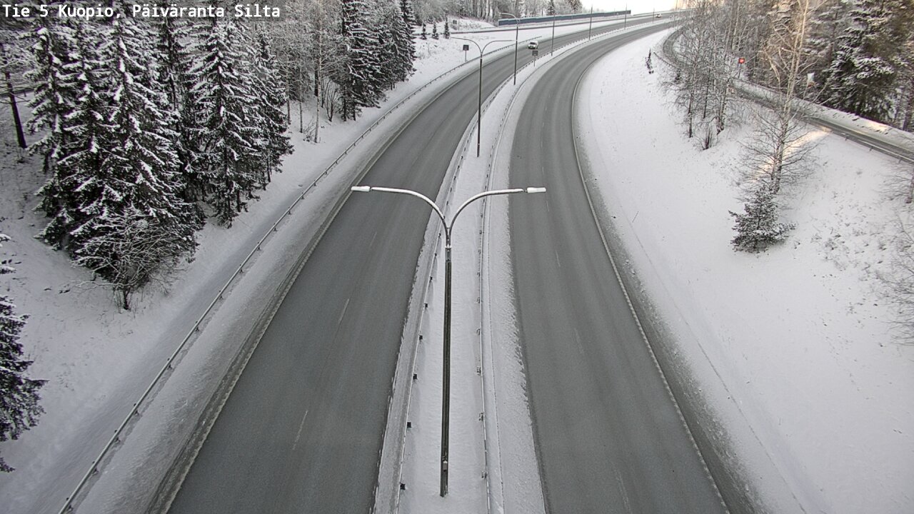 Weather Camera Image Väg 5 Kuopio, Päiväranta silta, Kuopio, Pohjois-Savo