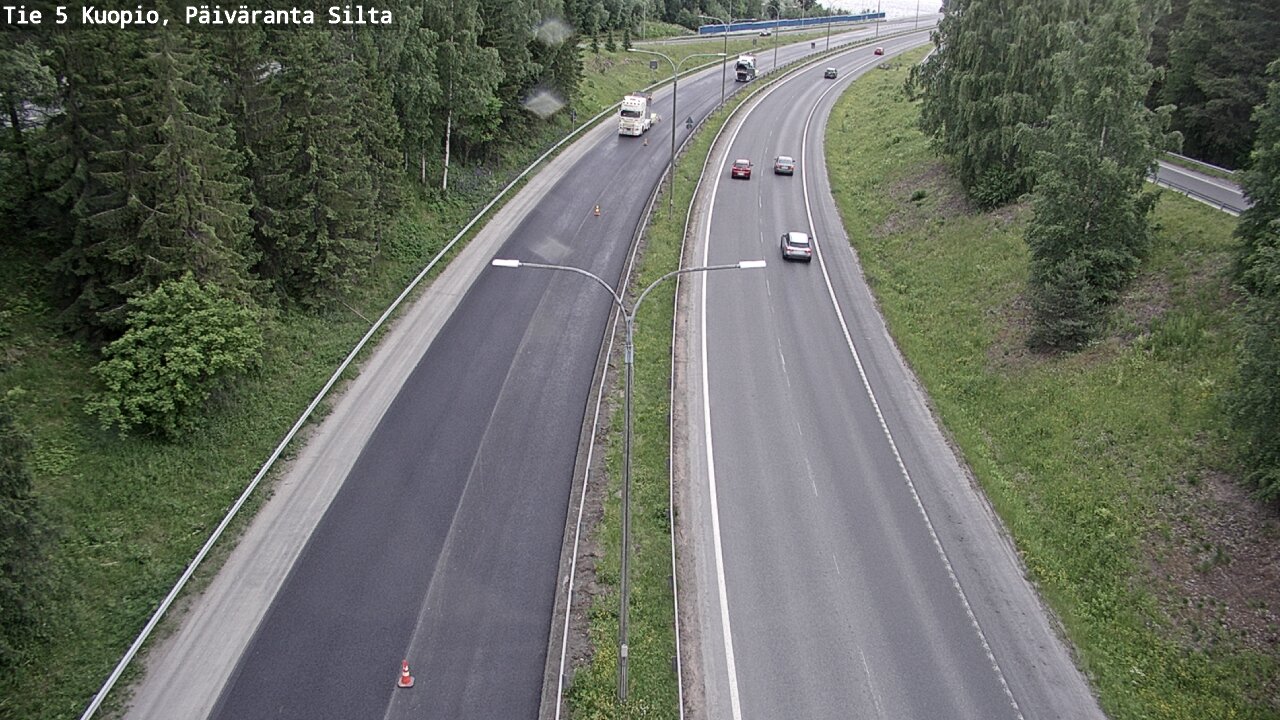 Kelikamerat Kuva Tie 5 Kuopio, Päiväranta silta, Kuopio, Pohjois-Savo