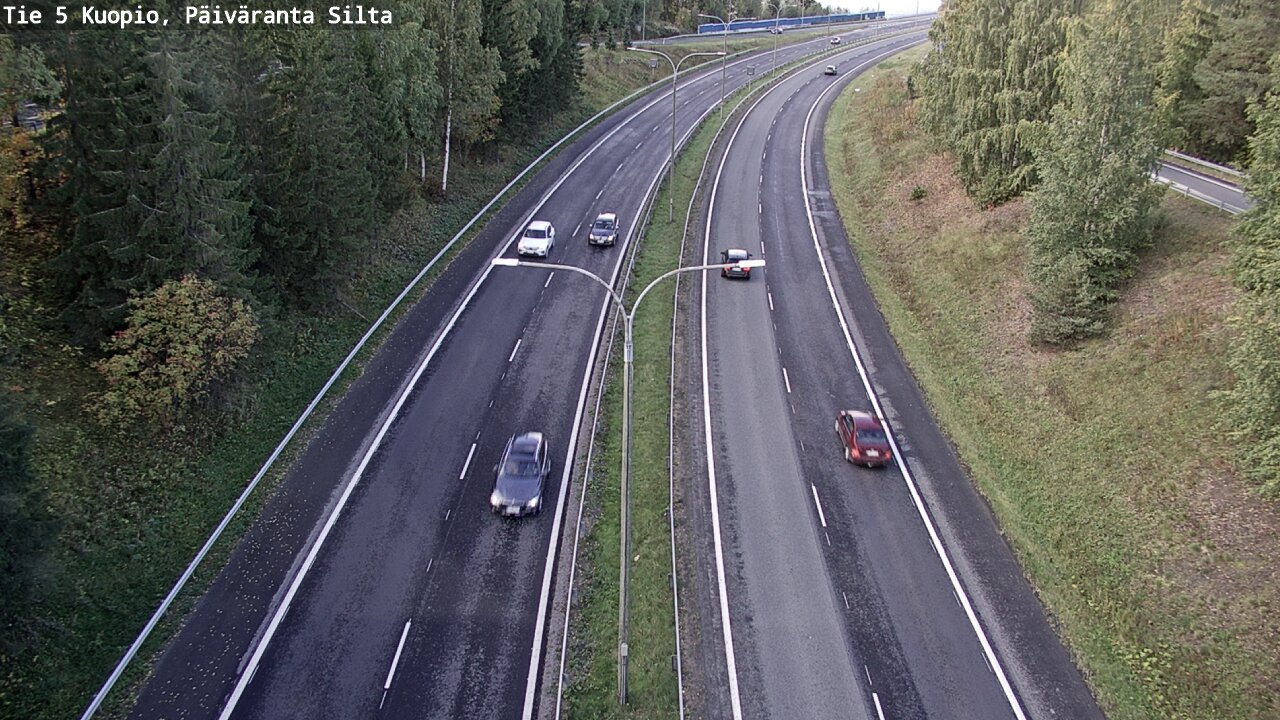 Weather Camera Image Road 5 Kuopio, Päiväranta silta, Kuopio, Pohjois-Savo