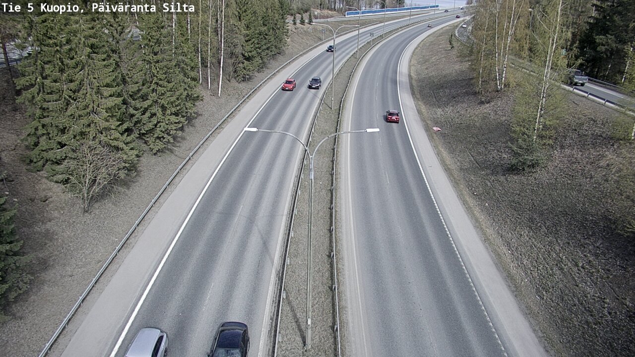 Kelikamerat Kuva Tie 5 Kuopio, Päiväranta silta, Kuopio, Pohjois-Savo