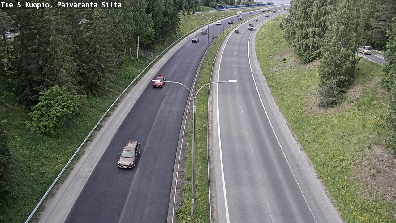 Kelikamerat Kuva Tie 5 Kuopio, Päiväranta silta, Kuopio, Pohjois-Savo