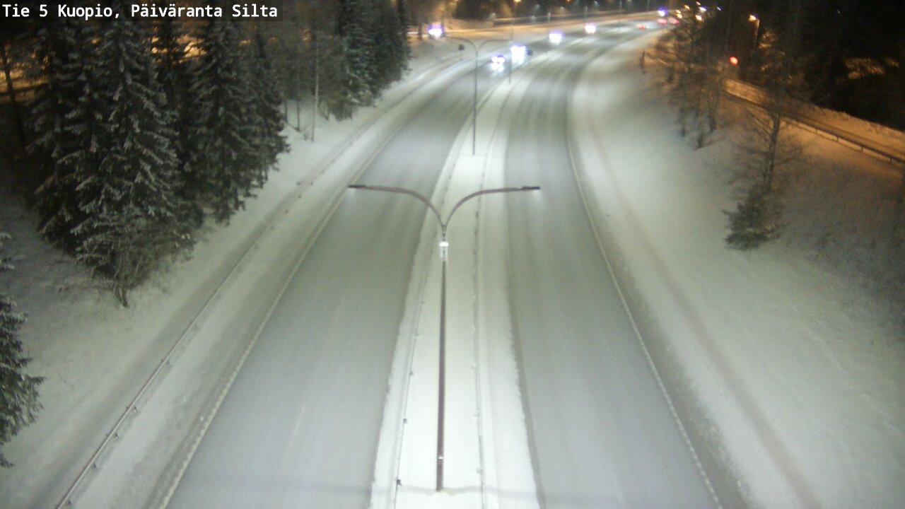 Weather Camera Image Väg 5 Kuopio, Päiväranta silta, Kuopio, Pohjois-Savo