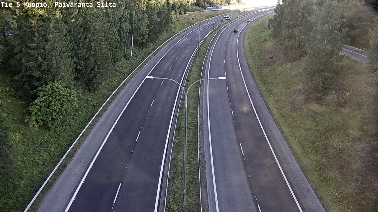Kelikamerat Kuva Tie 5 Kuopio, Päiväranta silta, Kuopio, Pohjois-Savo