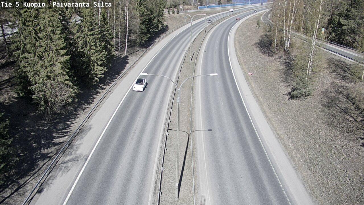 Weather Camera Image Road 5 Kuopio, Päiväranta silta, Kuopio, Pohjois-Savo