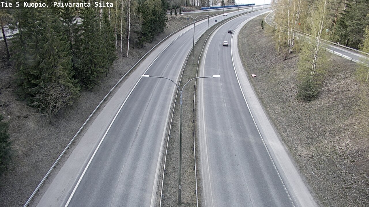 Weather Camera Image Road 5 Kuopio, Päiväranta silta, Kuopio, Pohjois-Savo