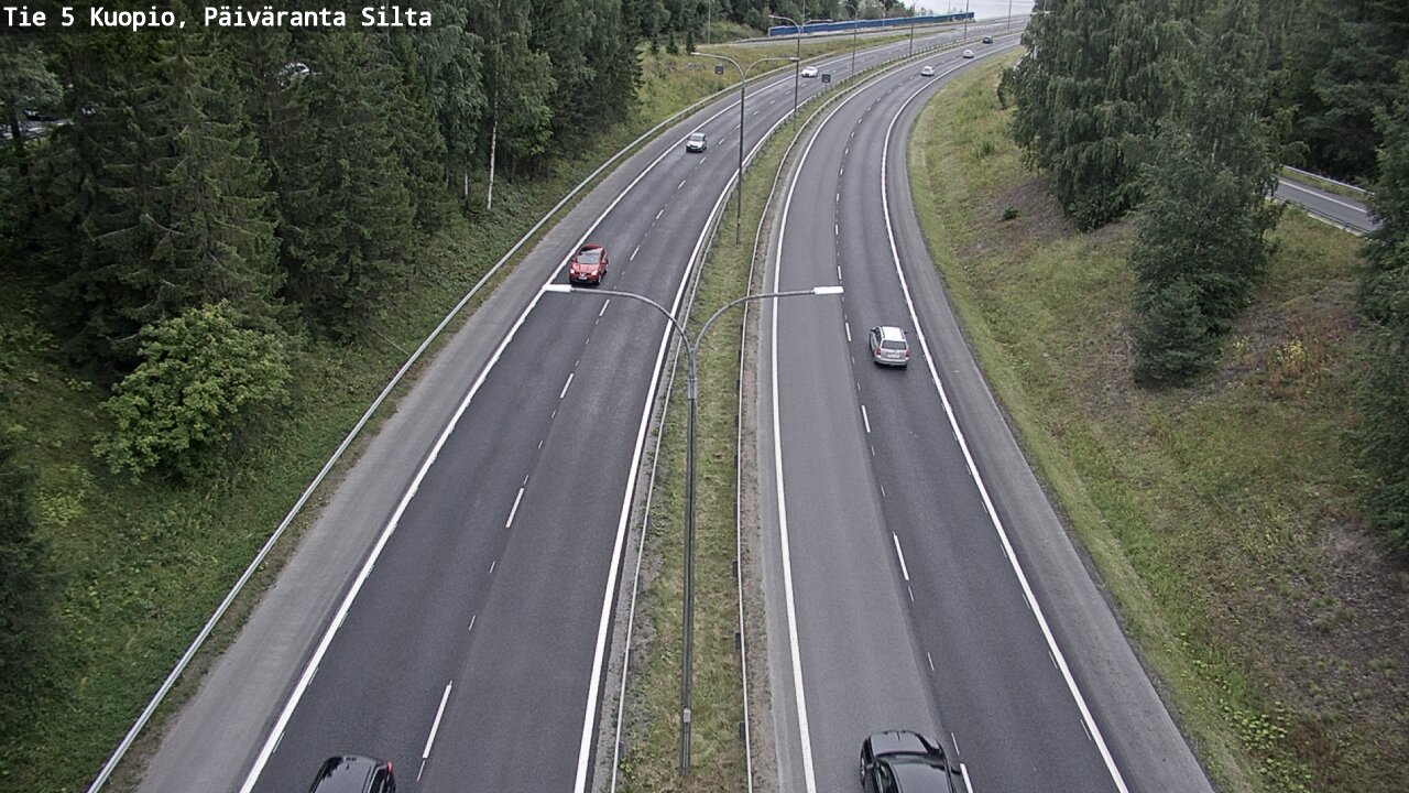Weather Camera Image Väg 5 Kuopio, Päiväranta silta, Kuopio, Pohjois-Savo