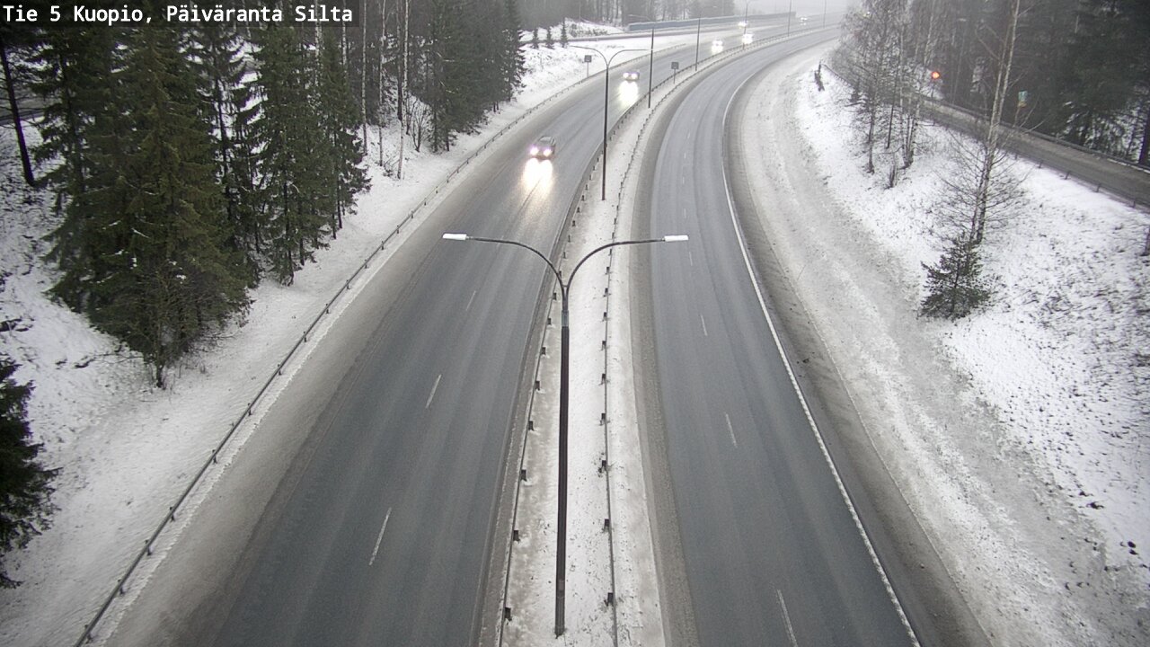 Weather Camera Image Road 5 Kuopio, Päiväranta silta, Kuopio, Pohjois-Savo
