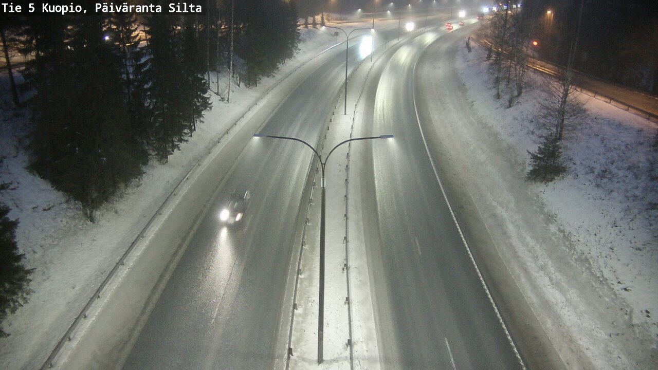 Weather Camera Image Road 5 Kuopio, Päiväranta silta, Kuopio, Pohjois-Savo