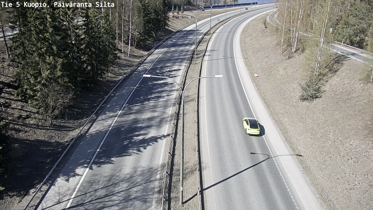 Weather Camera Image Road 5 Kuopio, Päiväranta silta, Kuopio, Pohjois-Savo