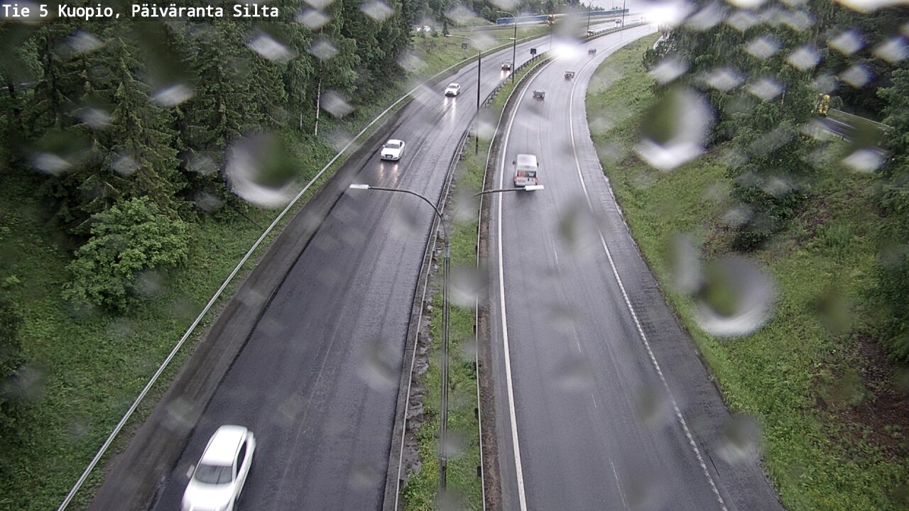 Weather Camera Image Väg 5 Kuopio, Päiväranta silta, Kuopio, Pohjois-Savo