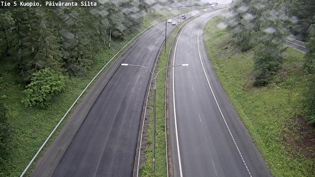 Weather Camera Image Väg 5 Kuopio, Päiväranta silta, Kuopio, Pohjois-Savo