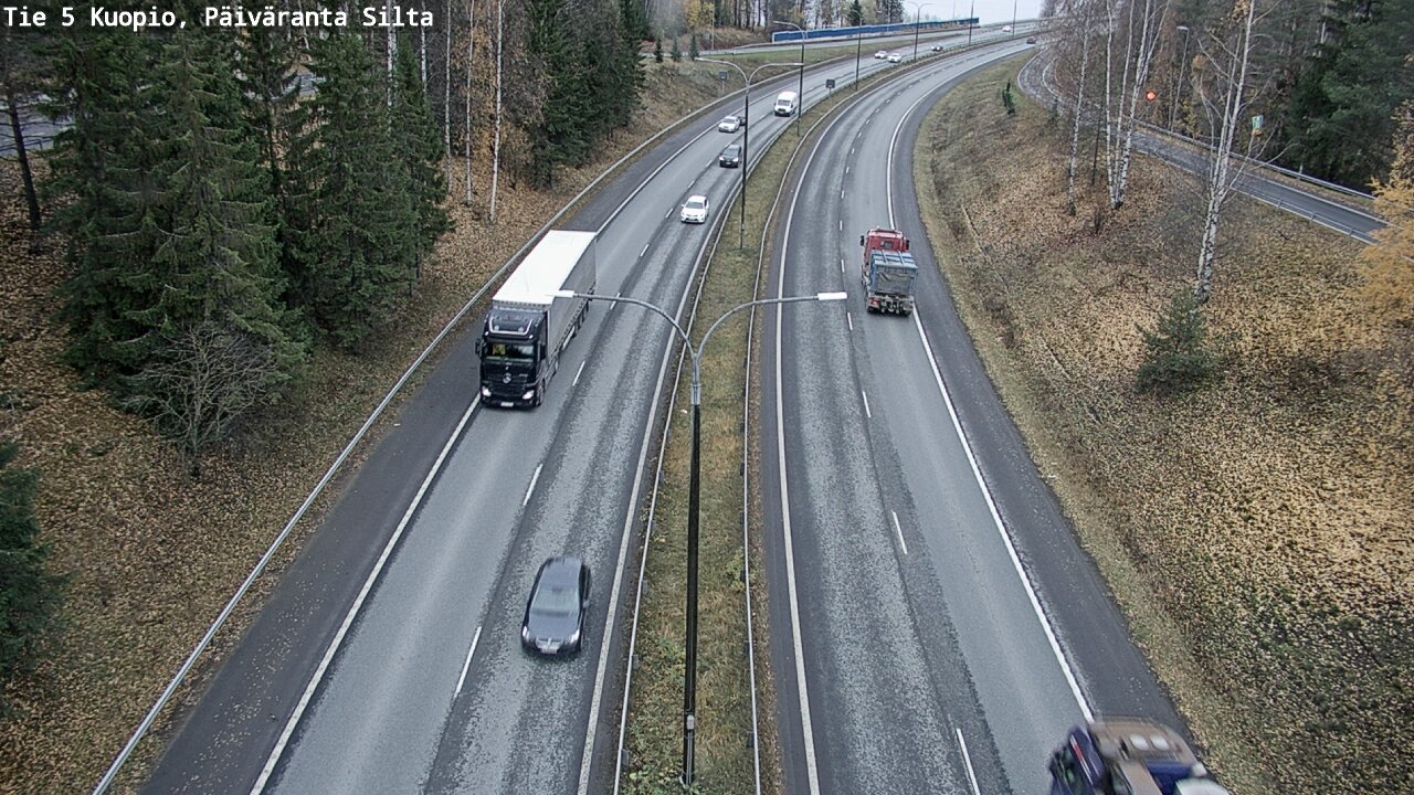 Weather Camera Image Väg 5 Kuopio, Päiväranta silta, Kuopio, Pohjois-Savo
