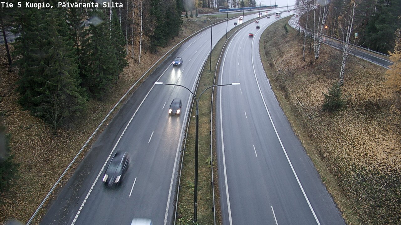 Weather Camera Image Väg 5 Kuopio, Päiväranta silta, Kuopio, Pohjois-Savo