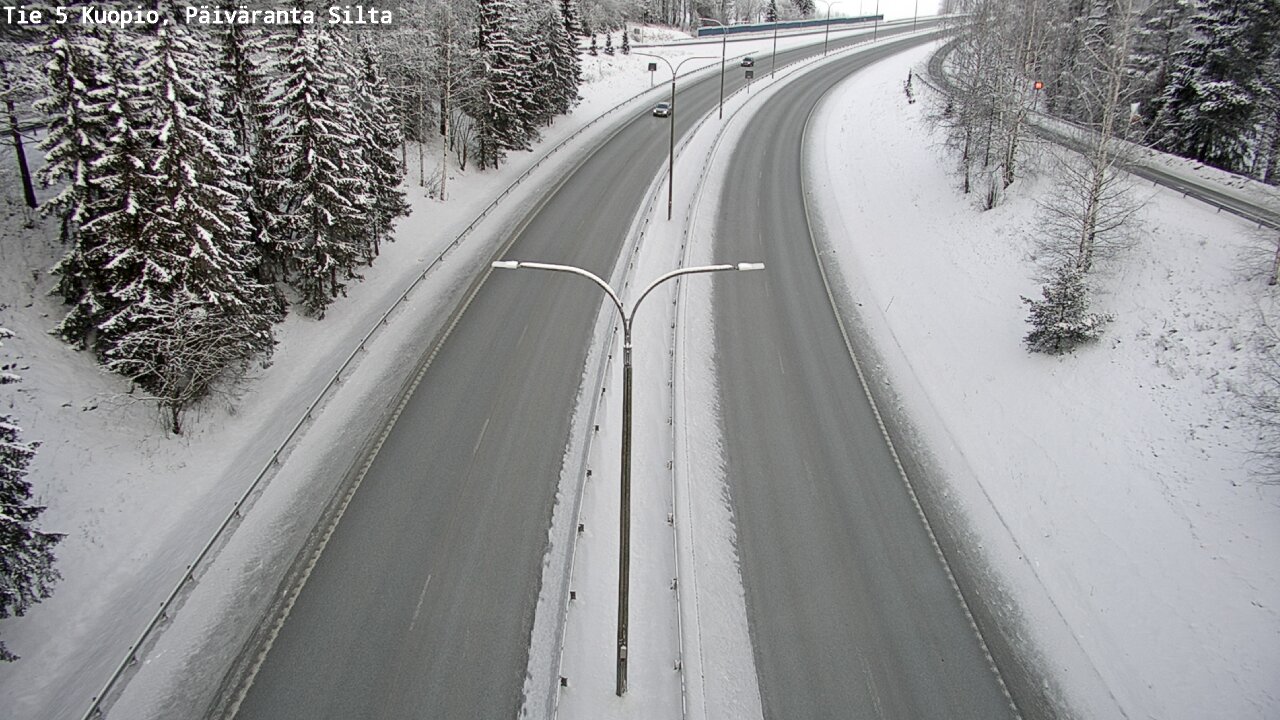 Weather Camera Image Väg 5 Kuopio, Päiväranta silta, Kuopio, Pohjois-Savo