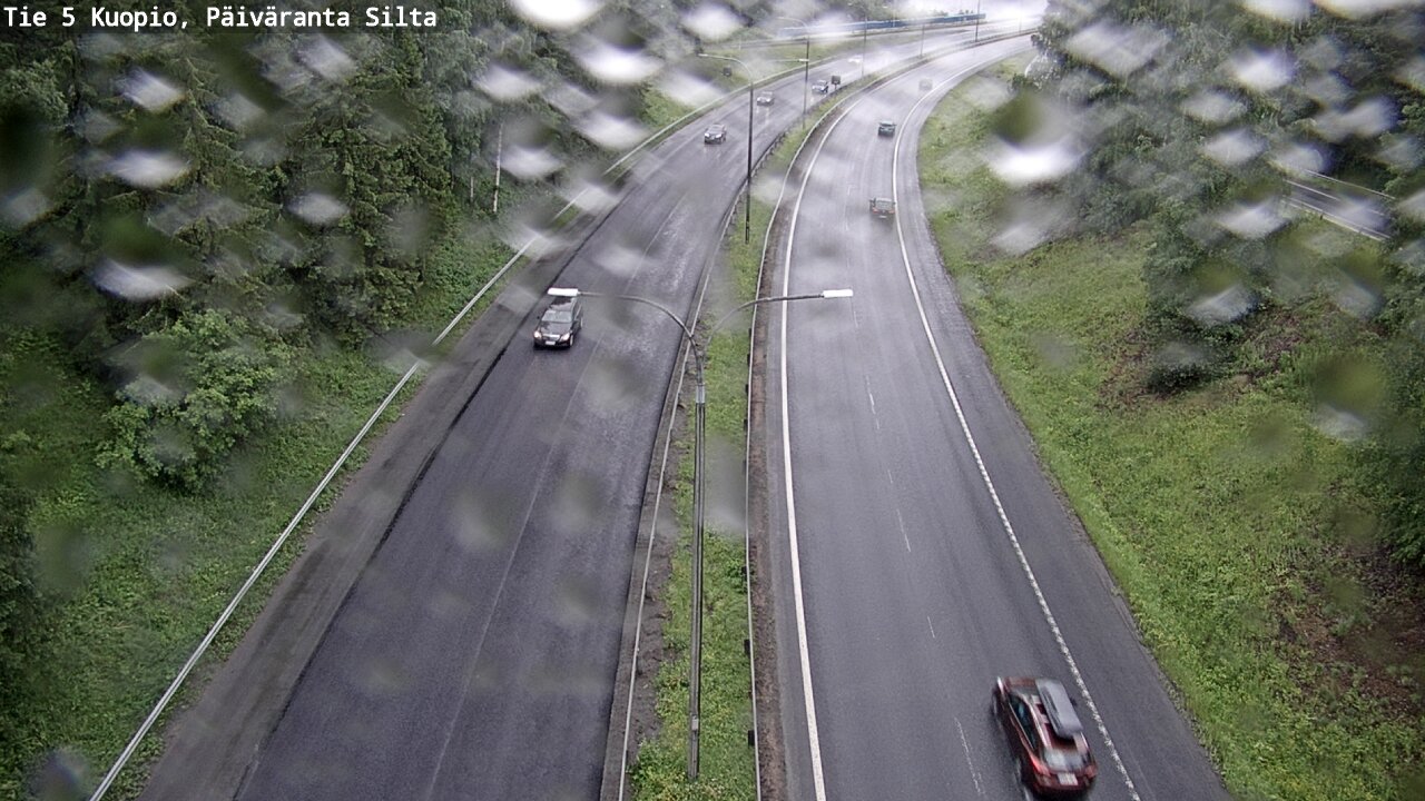 Weather Camera Image Väg 5 Kuopio, Päiväranta silta, Kuopio, Pohjois-Savo