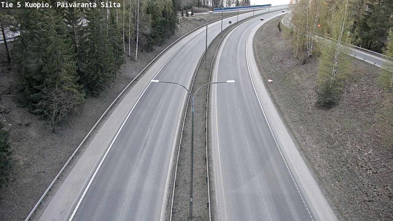Weather Camera Image Road 5 Kuopio, Päiväranta silta, Kuopio, Pohjois-Savo
