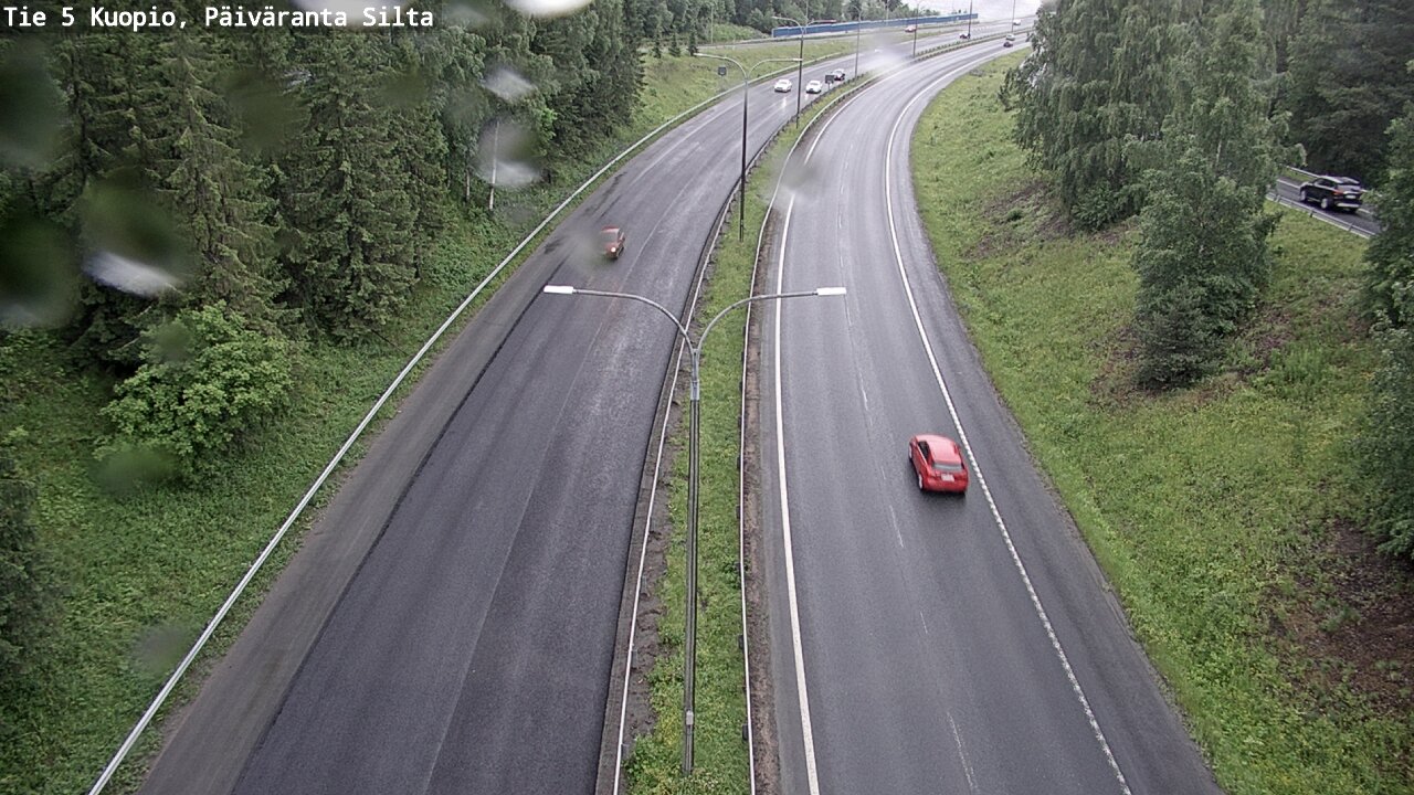 Weather Camera Image Väg 5 Kuopio, Päiväranta silta, Kuopio, Pohjois-Savo