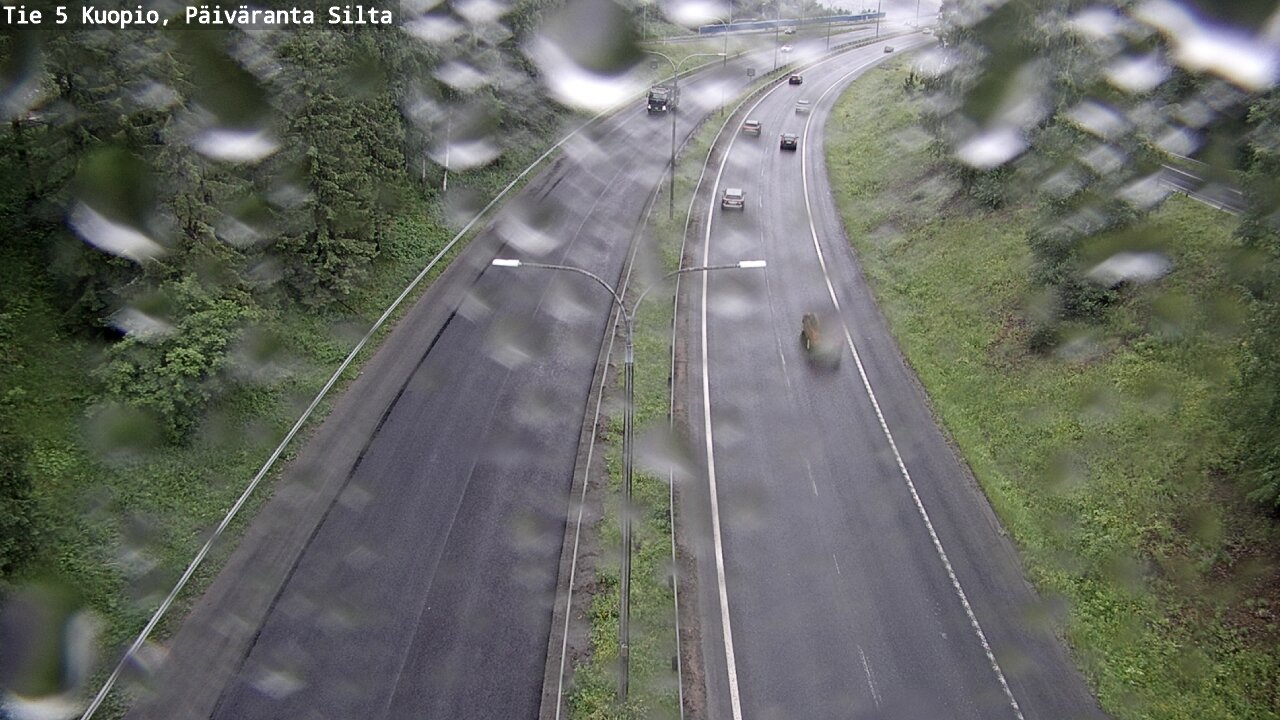 Weather Camera Image Väg 5 Kuopio, Päiväranta silta, Kuopio, Pohjois-Savo