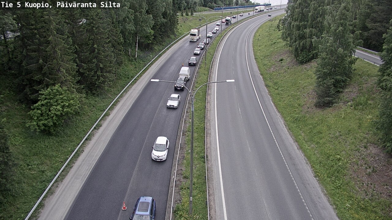 Kelikamerat Kuva Tie 5 Kuopio, Päiväranta silta, Kuopio, Pohjois-Savo