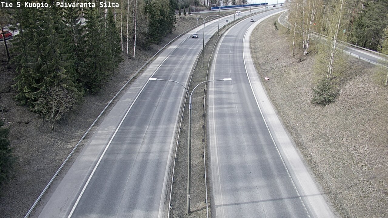 Weather Camera Image Road 5 Kuopio, Päiväranta silta, Kuopio, Pohjois-Savo