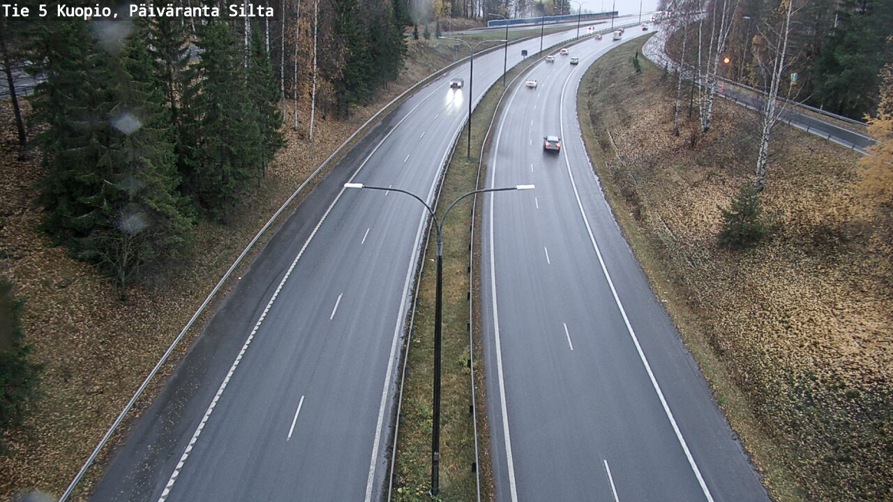 Weather Camera Image Väg 5 Kuopio, Päiväranta silta, Kuopio, Pohjois-Savo