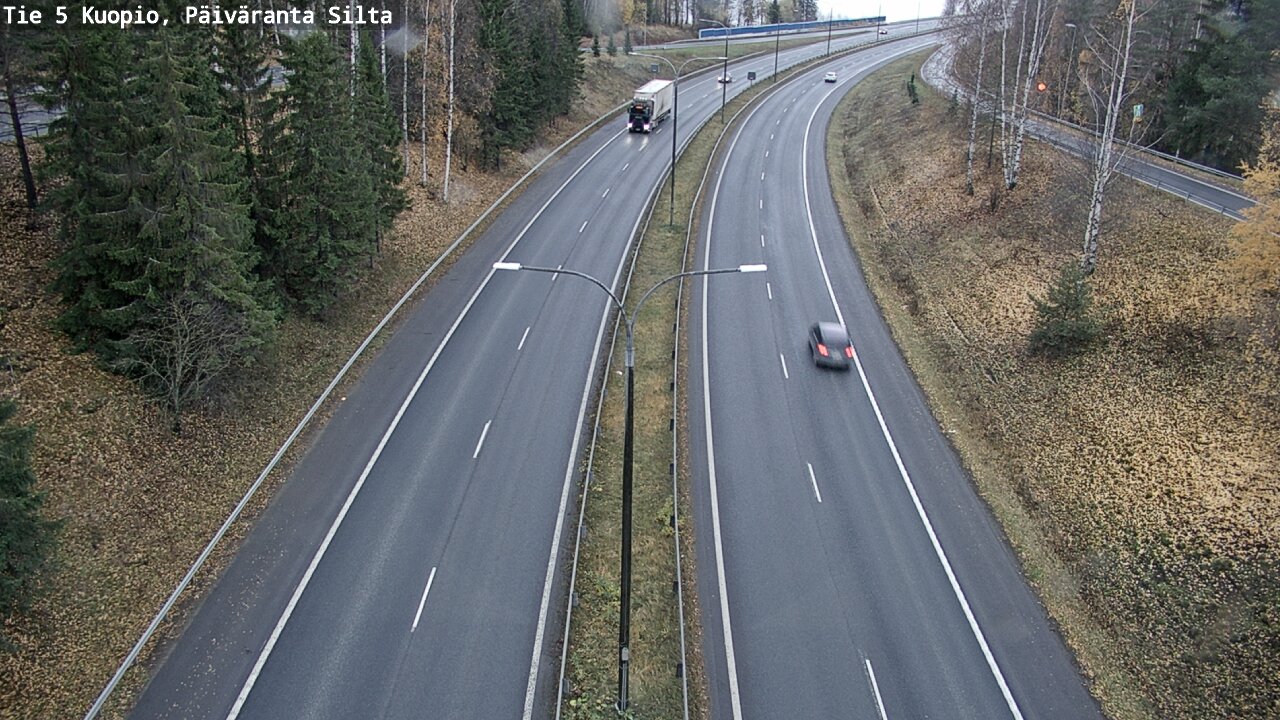 Weather Camera Image Väg 5 Kuopio, Päiväranta silta, Kuopio, Pohjois-Savo