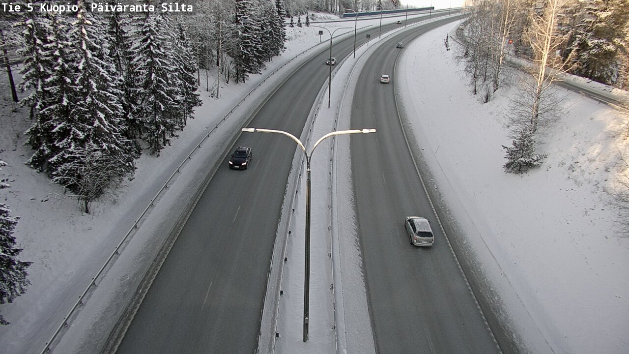 Weather Camera Image Väg 5 Kuopio, Päiväranta silta, Kuopio, Pohjois-Savo