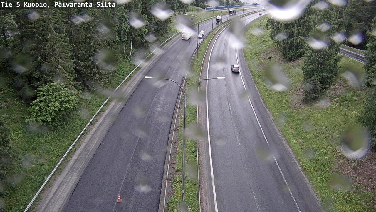 Kelikamerat Kuva Tie 5 Kuopio, Päiväranta silta, Kuopio, Pohjois-Savo
