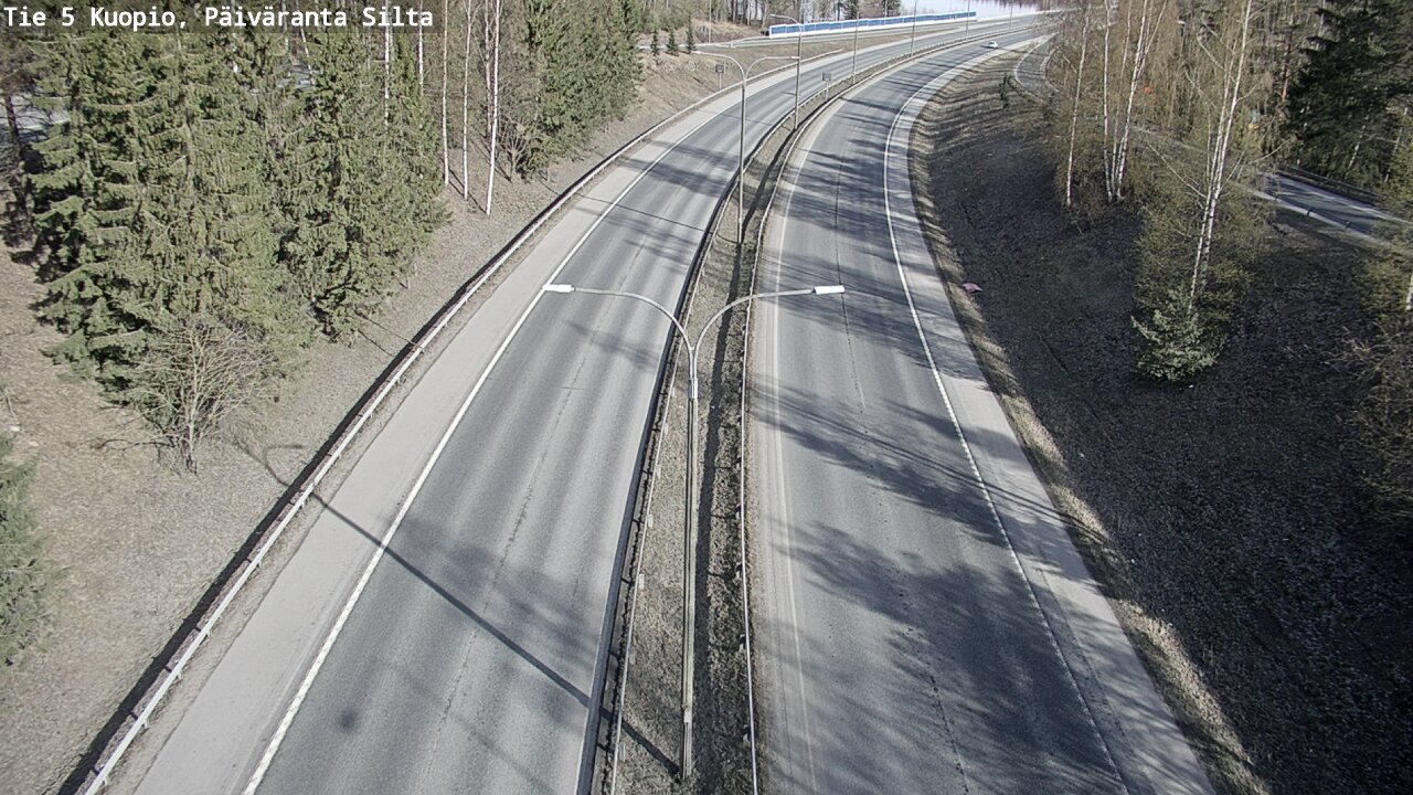 Weather Camera Image Road 5 Kuopio, Päiväranta silta, Kuopio, Pohjois-Savo