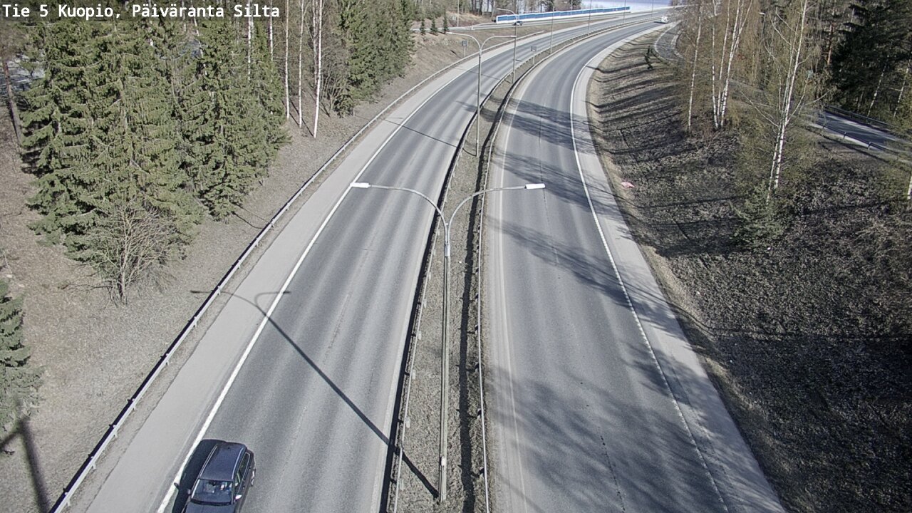 Weather Camera Image Road 5 Kuopio, Päiväranta silta, Kuopio, Pohjois-Savo