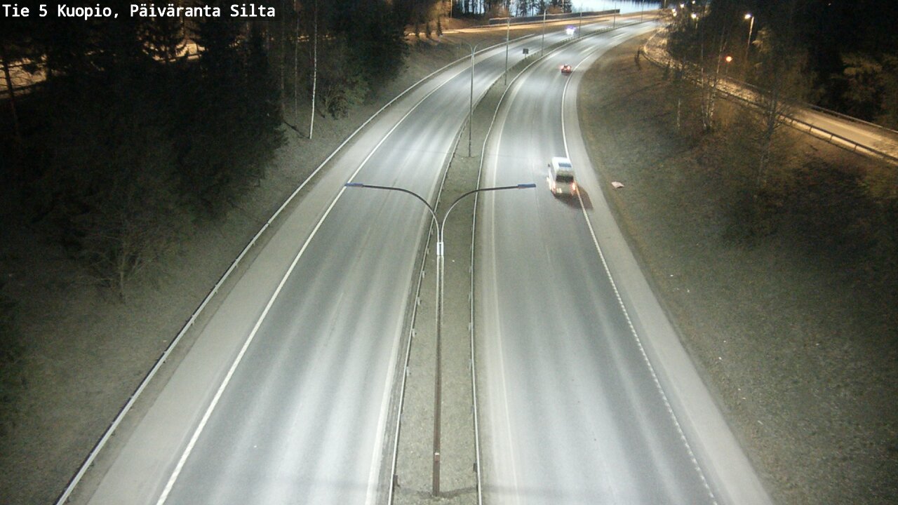 Weather Camera Image Road 5 Kuopio, Päiväranta silta, Kuopio, Pohjois-Savo