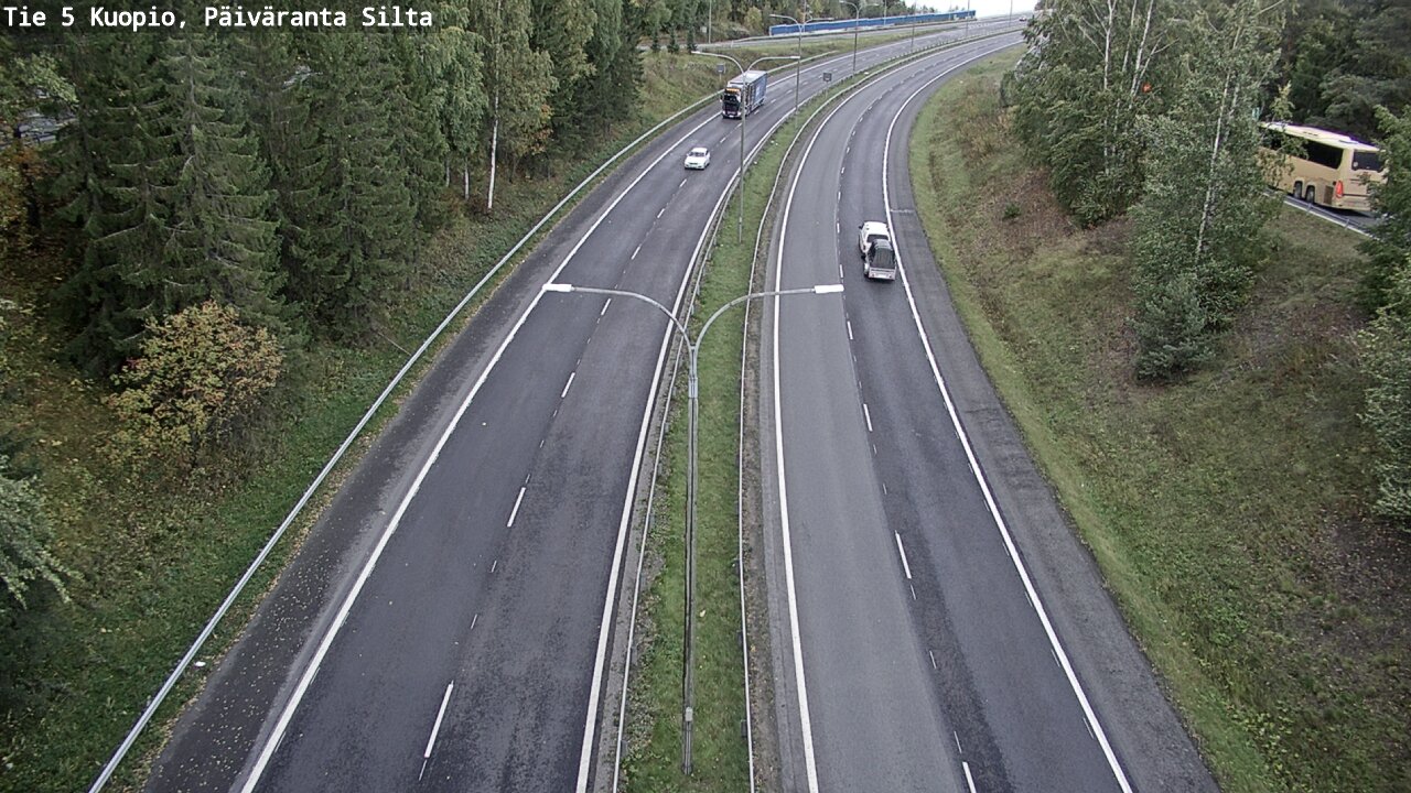 Kelikamerat Kuva Tie 5 Kuopio, Päiväranta silta, Kuopio, Pohjois-Savo