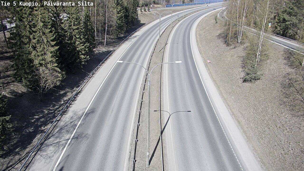 Weather Camera Image Road 5 Kuopio, Päiväranta silta, Kuopio, Pohjois-Savo