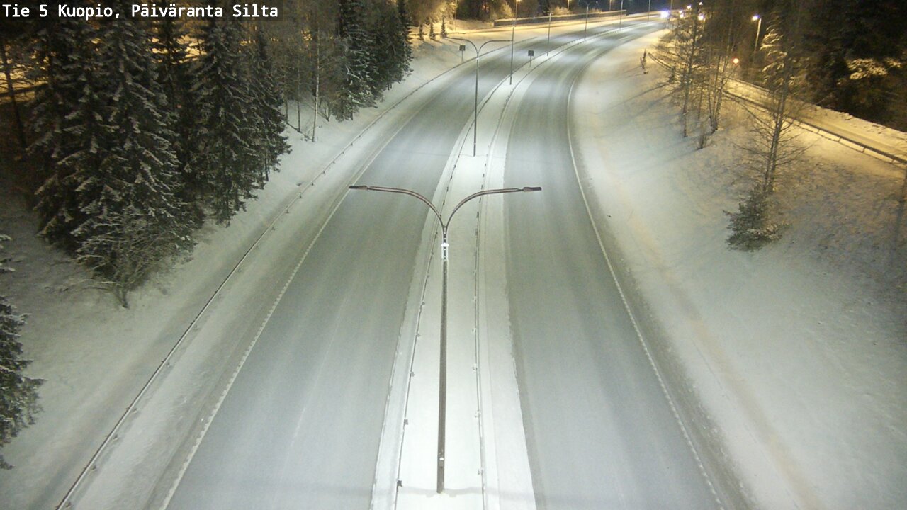 Weather Camera Image Road 5 Kuopio, Päiväranta silta, Kuopio, Pohjois-Savo