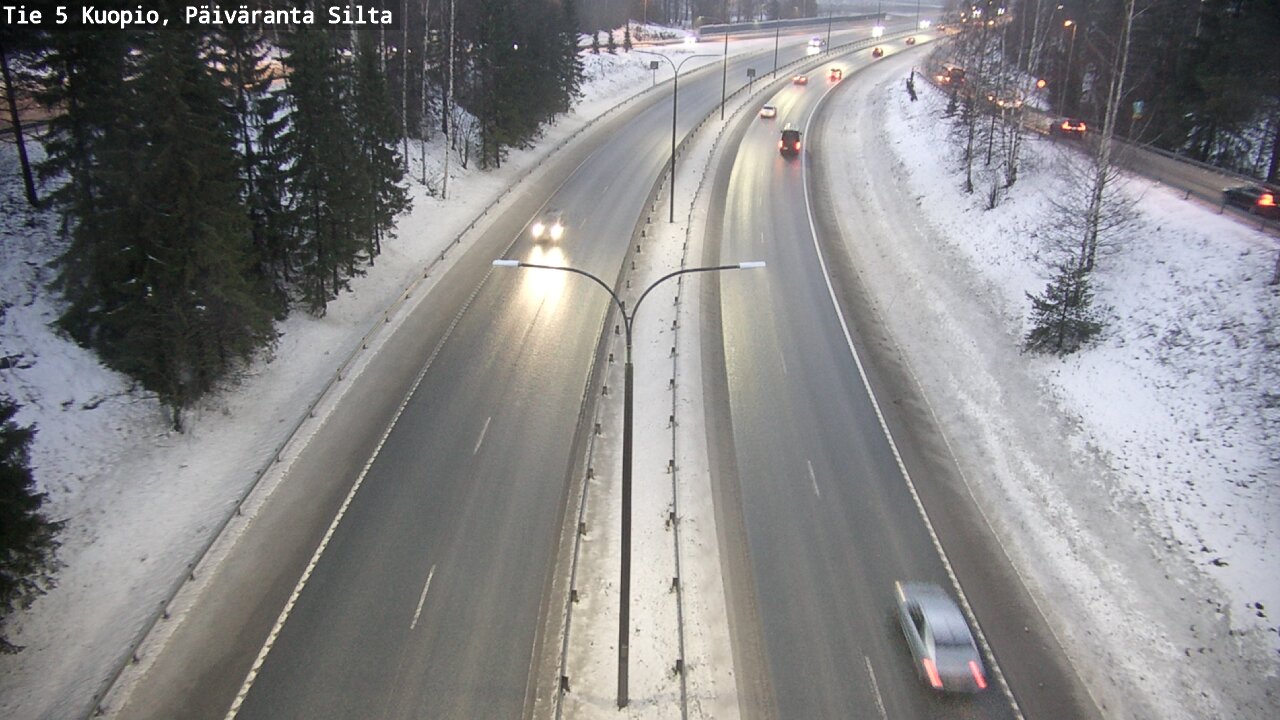 Weather Camera Image Road 5 Kuopio, Päiväranta silta, Kuopio, Pohjois-Savo