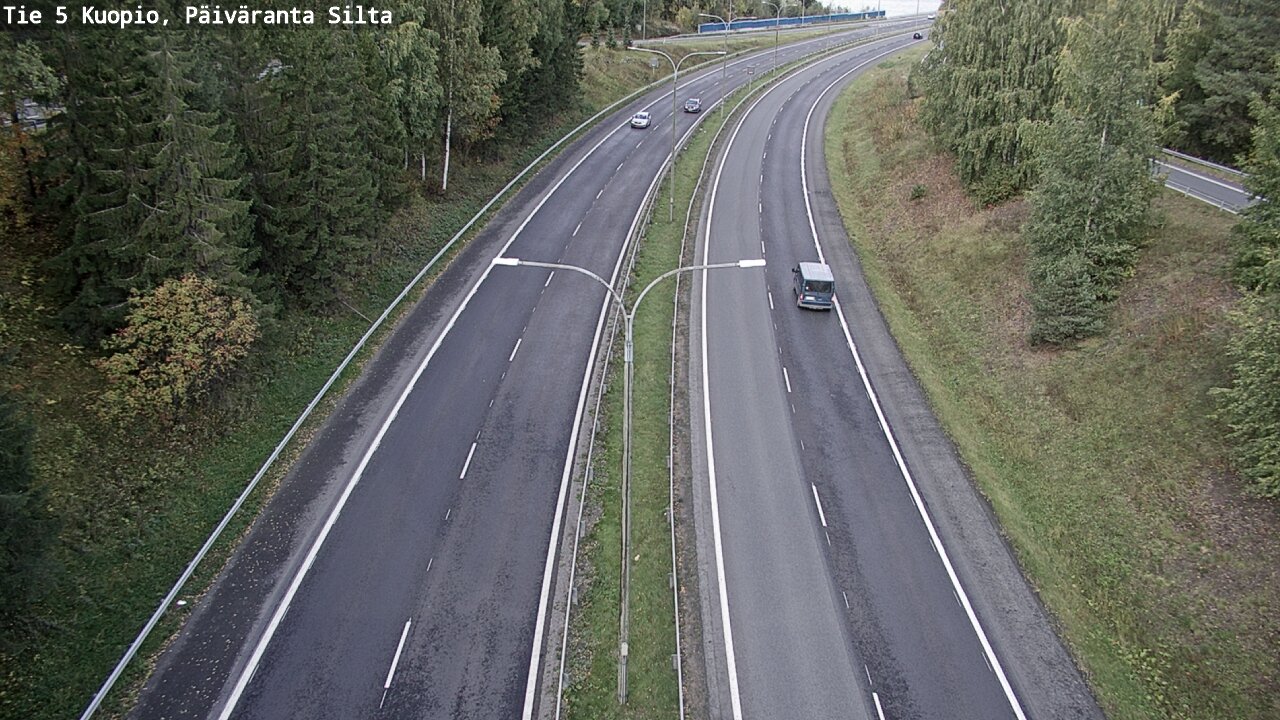 Kelikamerat Kuva Tie 5 Kuopio, Päiväranta silta, Kuopio, Pohjois-Savo