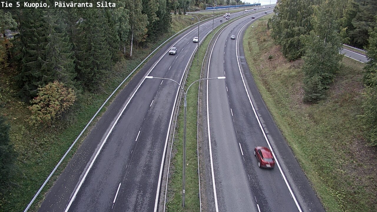 Weather Camera Image Road 5 Kuopio, Päiväranta silta, Kuopio, Pohjois-Savo