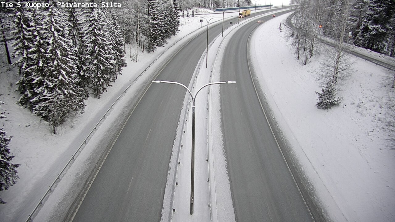 Weather Camera Image Väg 5 Kuopio, Päiväranta silta, Kuopio, Pohjois-Savo