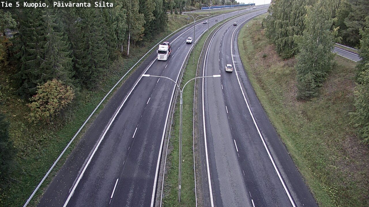 Weather Camera Image Road 5 Kuopio, Päiväranta silta, Kuopio, Pohjois-Savo