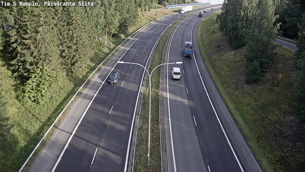 Weather Camera Image Väg 5 Kuopio, Päiväranta silta, Kuopio, Pohjois-Savo