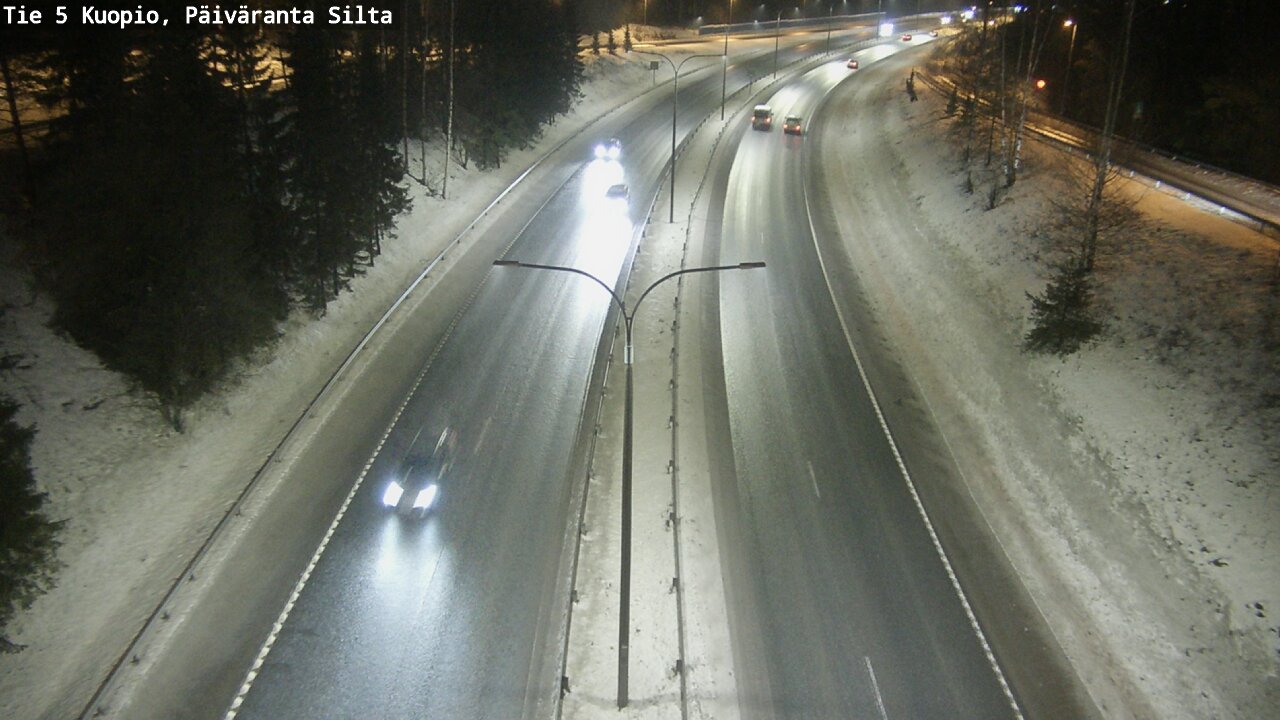 Weather Camera Image Road 5 Kuopio, Päiväranta silta, Kuopio, Pohjois-Savo