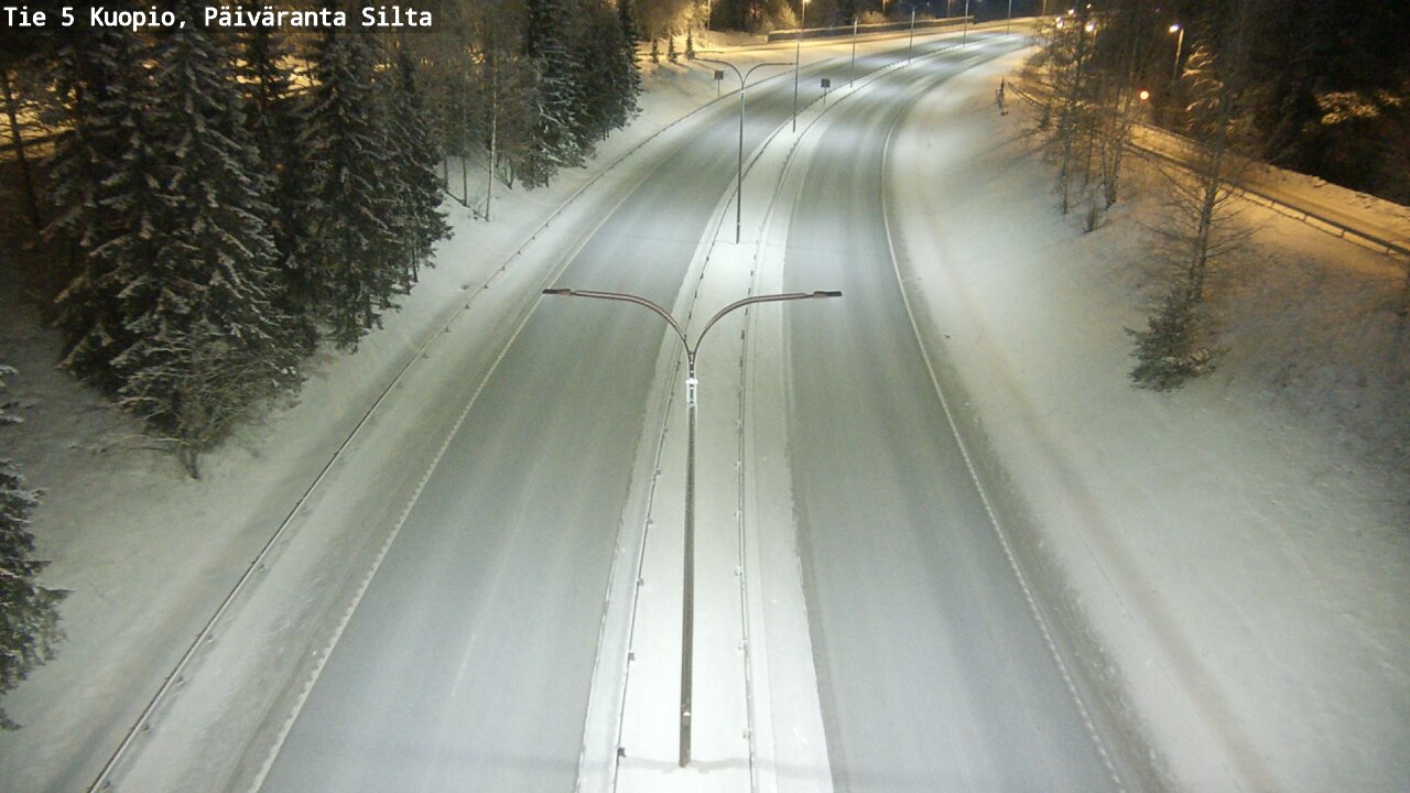 Weather Camera Image Road 5 Kuopio, Päiväranta silta, Kuopio, Pohjois-Savo