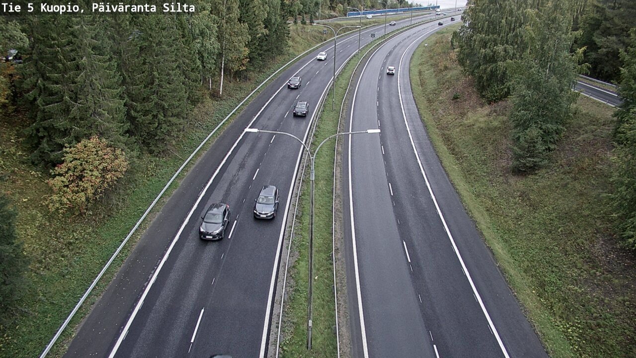 Weather Camera Image Road 5 Kuopio, Päiväranta silta, Kuopio, Pohjois-Savo