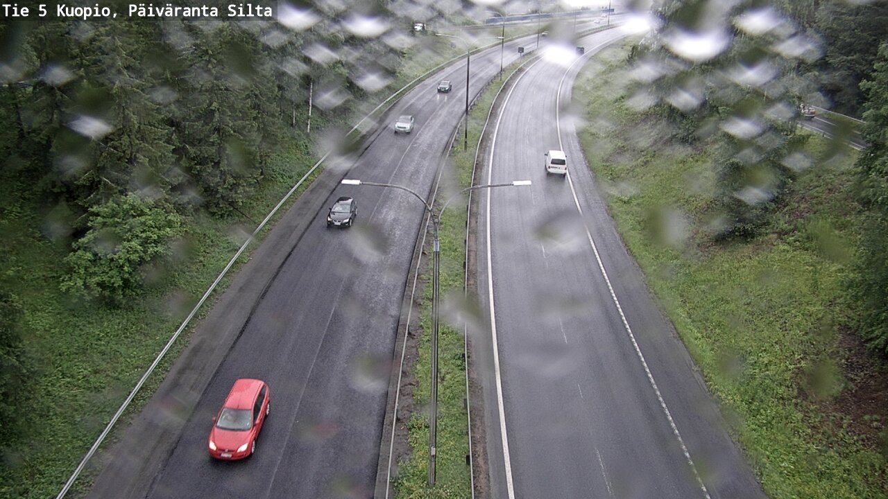 Weather Camera Image Väg 5 Kuopio, Päiväranta silta, Kuopio, Pohjois-Savo