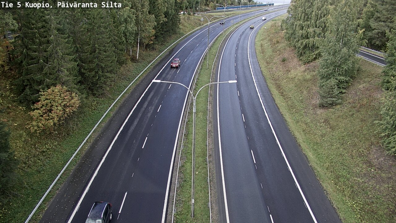Weather Camera Image Road 5 Kuopio, Päiväranta silta, Kuopio, Pohjois-Savo