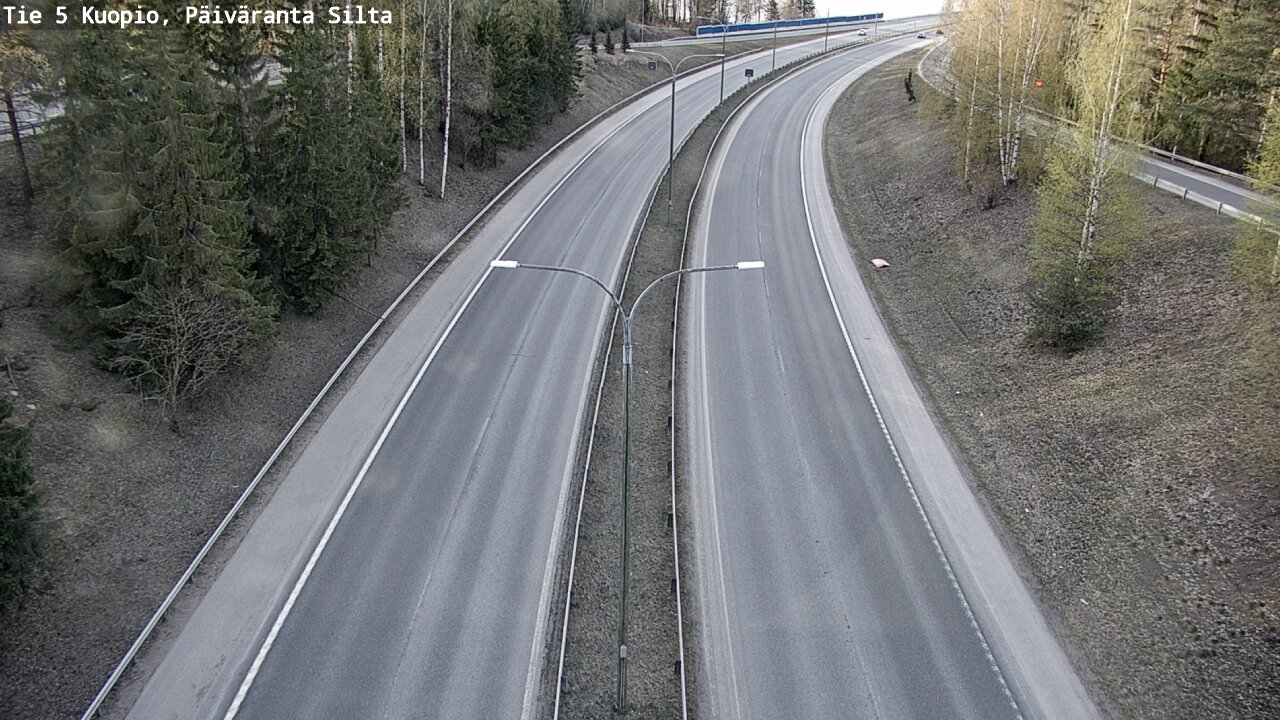 Weather Camera Image Road 5 Kuopio, Päiväranta silta, Kuopio, Pohjois-Savo