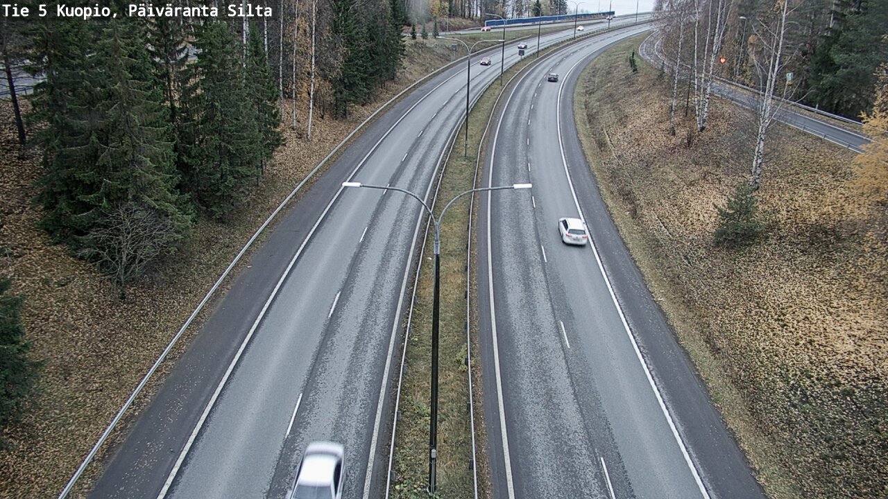 Weather Camera Image Väg 5 Kuopio, Päiväranta silta, Kuopio, Pohjois-Savo