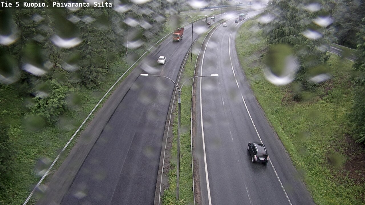 Weather Camera Image Väg 5 Kuopio, Päiväranta silta, Kuopio, Pohjois-Savo